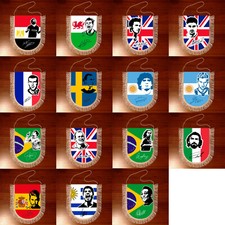 Pennant calciatori autografo