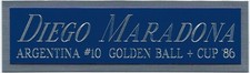 TARGA DIEGO MARADONA
